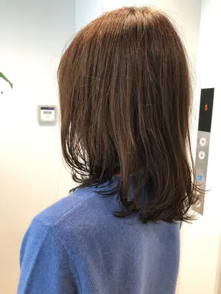 セミロング パーマ ✨上品可愛い 垢抜けカラー/後藤✨のヘアスタイル