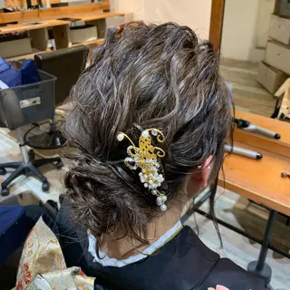 ミディアム ヘアアレンジ 髪質改善✨艶髪師 黒木大貴のヘアスタイル