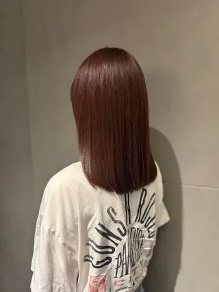 カラー 山﨑 空心のヘアスタイル