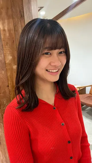 ミディアム 梅田美容室/カット /Maoのヘアスタイル