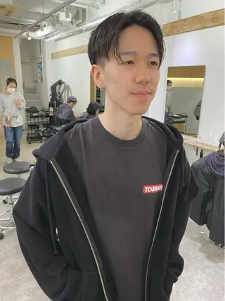 ショート メンズ 森貴裕/ベージュ/ パーマ/オリーブのヘアスタイル