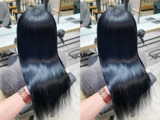 セミロング カラー 【髪質改善】 優菜のヘアスタイル