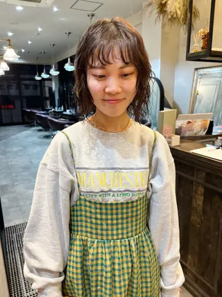 ショート パーマ デザインパーマ 藤田和樹のヘアスタイル