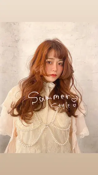 ロング カラー あなたの【可愛い】 育てます🎀emiのヘアスタイル