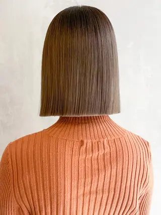 ミディアム カラー パーマ ヘアアレンジ ITbyALBUM 下北沢店のヘアスタイル