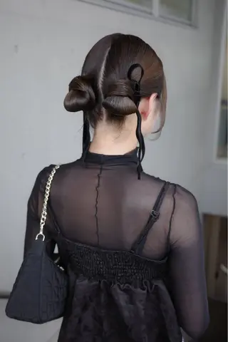 セミロング カラー ヘアアレンジ autre所属・大久保 ひでなりのヘアスタイル