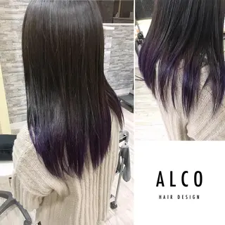 セミロング カラー ワタイショウタ 髪質改善✨眉毛サロンのヘアスタイル