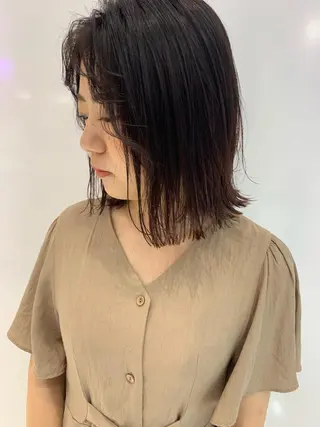 ショート カラー ハッシュカット/ハイ トーン/MANAMIのヘアスタイル