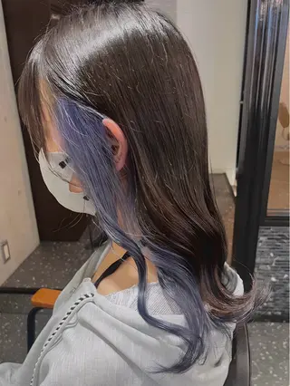 セミロング カラー レイヤー/髪質改善 /艶カラー/SAKIのヘアスタイル