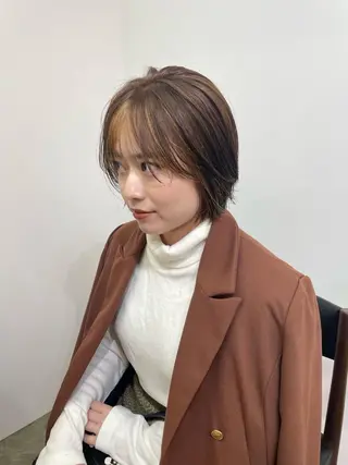 ミディアム カラー さかした ちなのヘアスタイル