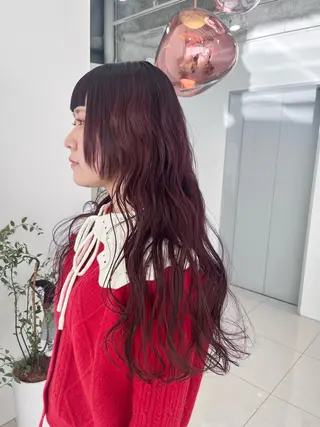 ロング カラー レイヤー🩵透明感 ೀユイ🌙のヘアスタイル