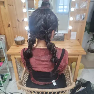 ロング ヘアアレンジ 渥美 寿美翔のヘアスタイル