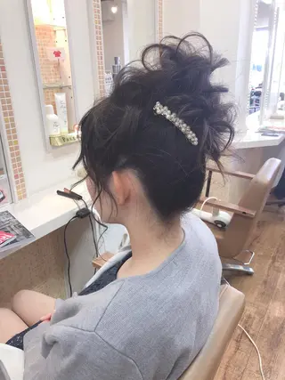 ミディアム 大嶋 伸吾のヘアスタイル