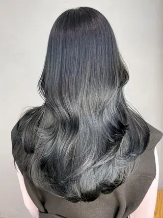 セミロング カラー パーマ ヘアアレンジ ITbyALBUM 八王子店のヘアスタイル