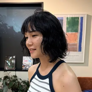 ショート パーマ mizu🐾 hair braceのヘアスタイル