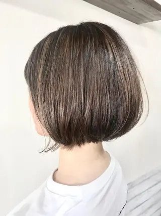 ショート カラー 女性専用サロン 【中崎町】ゆきみのヘアスタイル