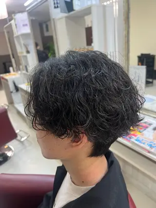 ショート パーマ メンズ KEN 🌟のヘアスタイル