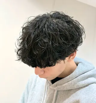 ショート パーマ メンズ 【メンズ特化】 池田大成✂︎のヘアスタイル