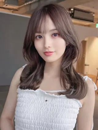 ミディアム カラー ヘアアレンジ CODE.LINE富雄店【コードライン】所属・トレンド×似合わせ 中野悠のヘアスタイル