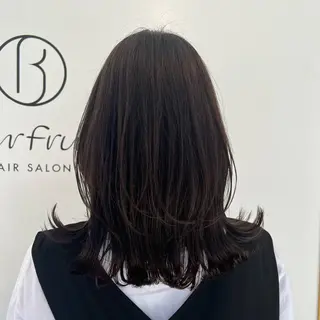 セミロング 中村 ひなたのヘアスタイル