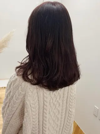 ミディアム カラー ヘアアレンジ 西山 紗耶香🪽 透明感カラー/ボブのヘアスタイル