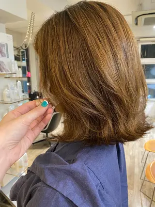 ミディアム カラー アレンジ指名 no.1✨ｈａｋｏのヘアスタイル