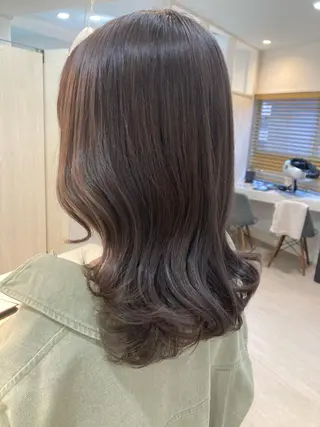 ミディアム カラー 韓国風⭐️くびれヘア 🍀高津かえでのヘアスタイル