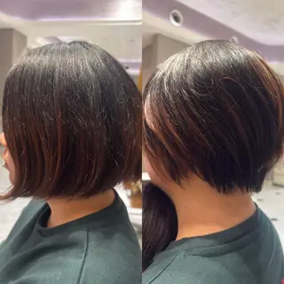 ショート 頭から整える美容師 松田のヘアスタイル