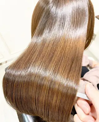 セミロング カラー Salowin銀座suite店所属・美髪縮毛矯正/髪質 改善カラー/寺倉海人のヘアスタイル