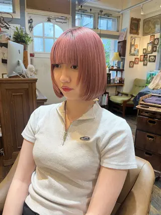 ショート カラー 🌱洒落てるパーマ 🌱ショート/緒方椋のヘアスタイル