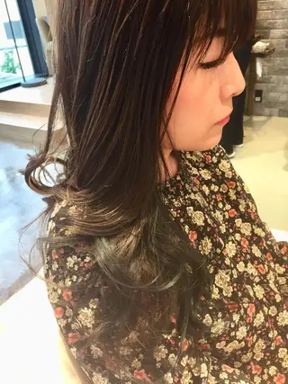 セミロング 所渉/韓国レイヤー /ウルフカットのヘアスタイル