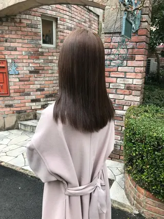 セミロング カラー 🧸ミルクティー🧸 kousei🧸のヘアスタイル