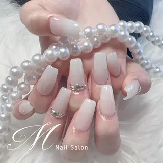 ネイル ワンホンチークネイル パラジェル取扱💕ヨのネイルデザイン