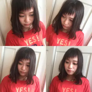 ミディアム ホワイト&レイヤーカ ットエクステ長畠俊輔のヘアスタイル