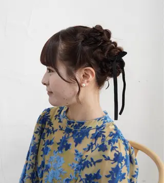 ヘアアレンジ 🪞透けヘア髪質改善 艶ベージュ/nagiのヘアスタイル