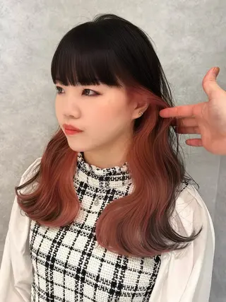 ロング カラー 🥇KEN /レイヤー/艶カラーのヘアスタイル