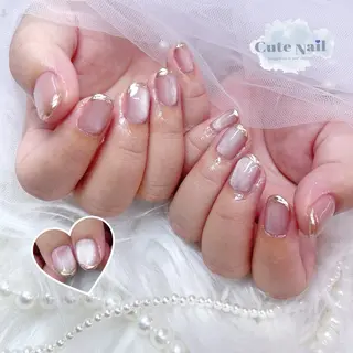 ネイル GO TODAY SHAiRE SALON原宿 Liber所属・️🫧もこ 艶感ネイル🫧のネイルデザイン