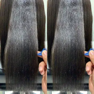 ロング 髪質改善 上品艶感カラーのヘアスタイル