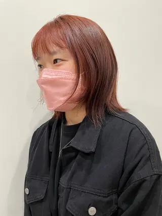 ミディアム カラー トヨシマ シュウトのヘアスタイル