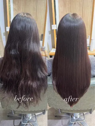 ロング パーマ 縮毛矯正/艶髪カラー /パーマ/ひふみ🌱のヘアスタイル