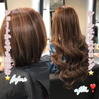 ロング カラー 下妻 カラーエクステ難波のヘアスタイル