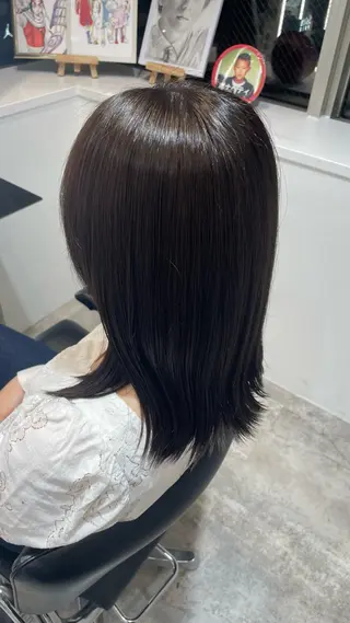 セミロング カラー 高橋 晴のヘアスタイル