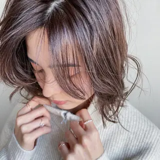 ミディアム パーマ tuna   トゥナ所属・藤川 暖士のヘアスタイル