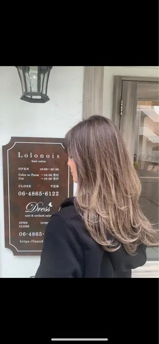 セミロング カラー パーマ ヘアアレンジ 韓国♡ワンホン系 ♡YURIのヘアスタイル