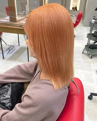 ミディアム カラー nono/パーマ /顔まわりカット🐈のヘアスタイル