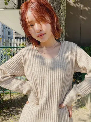 ミディアム カラー momoka /ショート/ボブのヘアスタイル