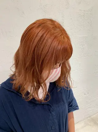 ミディアム カラー ヘアアレンジ 🫧透明感カラー/ ボブ/小笠原汐海🪽のヘアスタイル