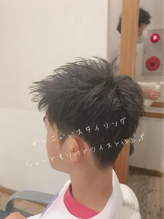 ショート メンズ アザマ　ヤスカツ _rosso 川口のヘアスタイル