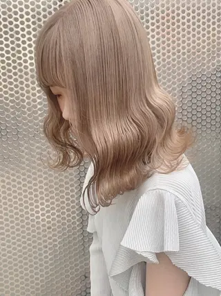 ミディアム カラー 韓国ヘア特化 TAKESHIのヘアスタイル