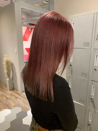 セミロング カラー ブリーチ/アレンジ 天満/chihiroのヘアスタイル